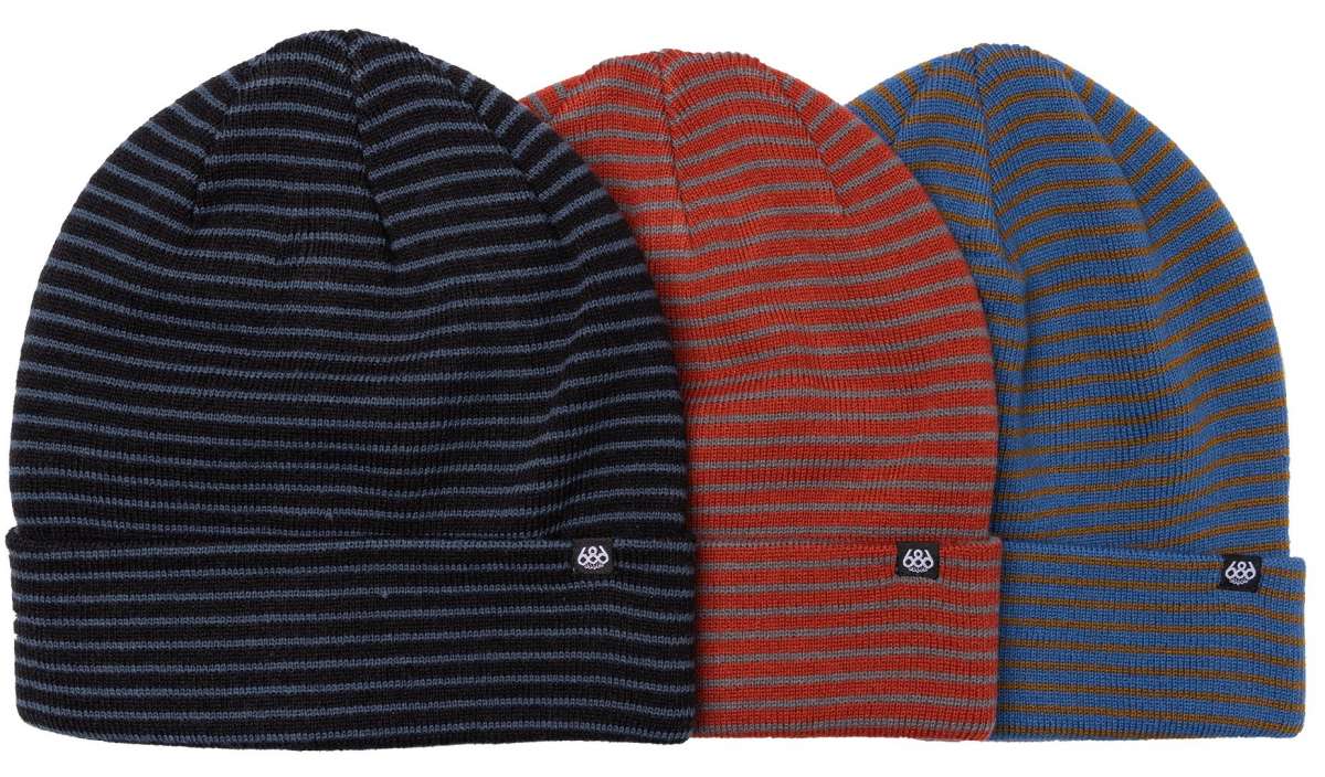 SkiPro 686 Small Stripes Beanie 3-Pack 2023 For Sale