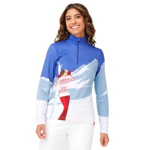 SkiPro Krimson Klover Mountain View 1/4 Zip Base Layer Top 2025 For Sale