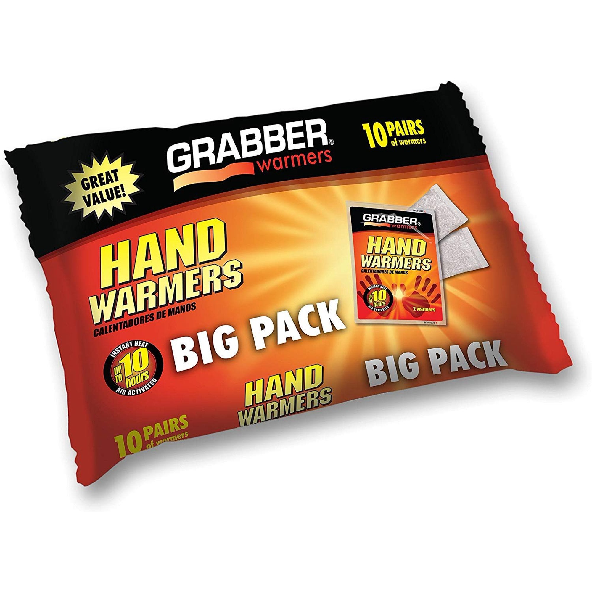 SkiPro Grabber Hand Warmers 10-Pack For Sale