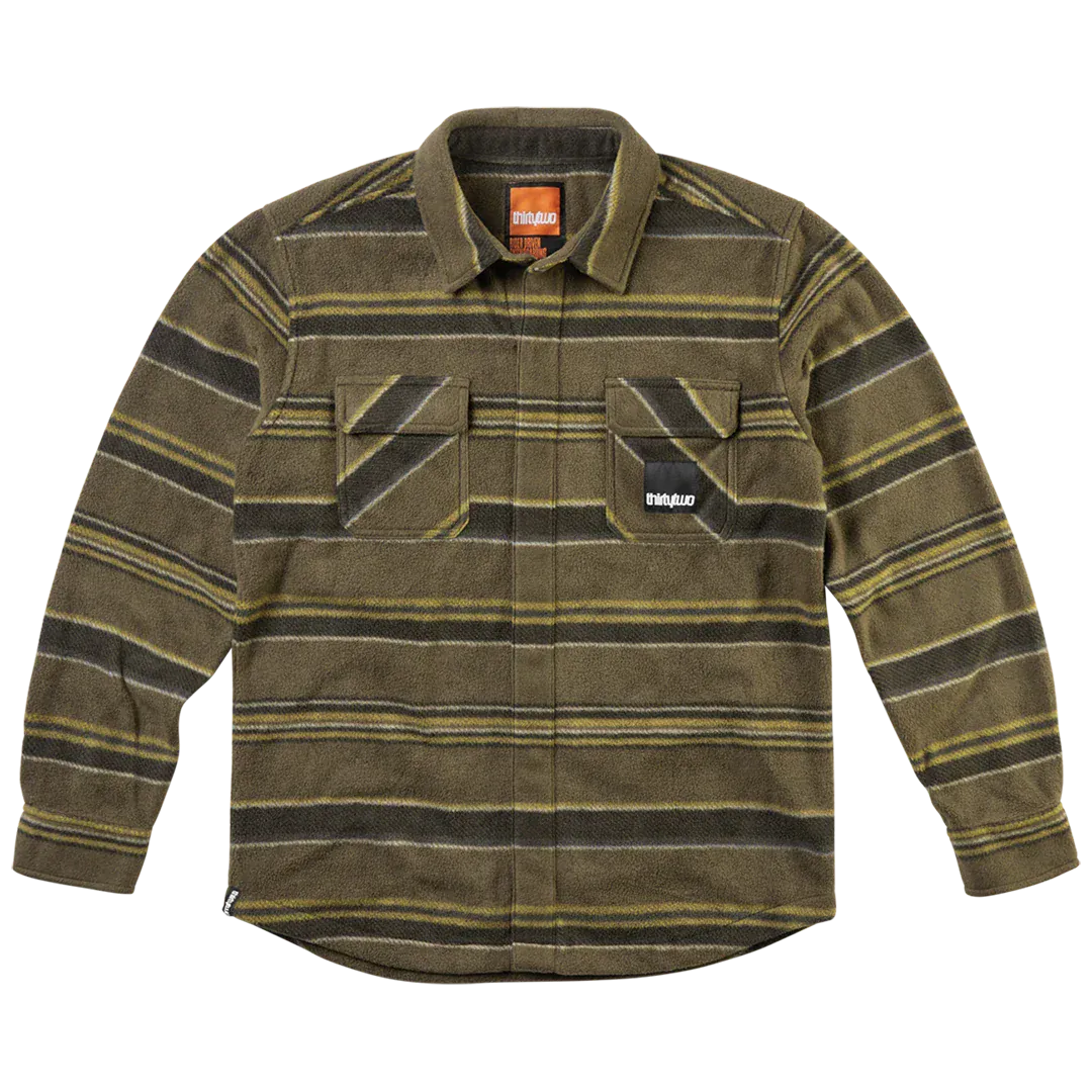 SkiPro ThirtyTwo Rest Stop Fleece Shirt 2026 | Tobacco Fleece | Water-Resistant Layer For Sale