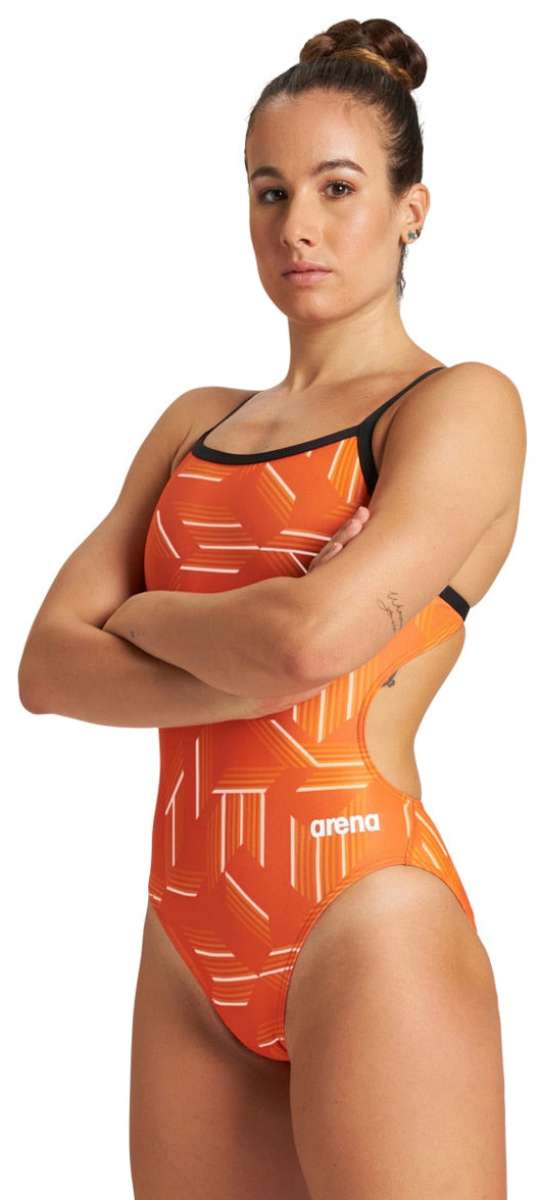 SkiPro Arena Women's Puzzled Challenge Back One Piece Swimsuit For Sale