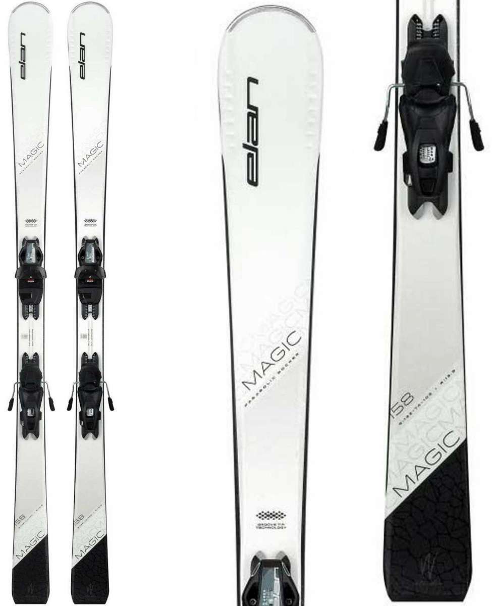 SkiPro Elan White Magic System Ski With EL 9.0 Ski Bindings 2024 For Sale