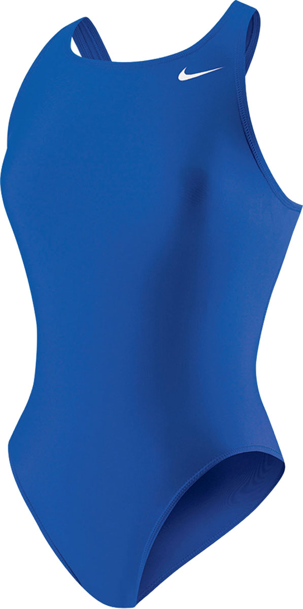SkiPro Nike Swim Ladies' Poly Core Solid Fast Back Tank One-Piece Swimsuit For Sale