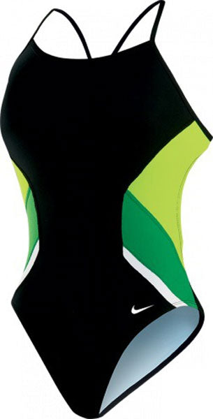 SkiPro Nike Swim Ladies' Poly Team Splice Cut-Out Tank Swimsuit For Sale