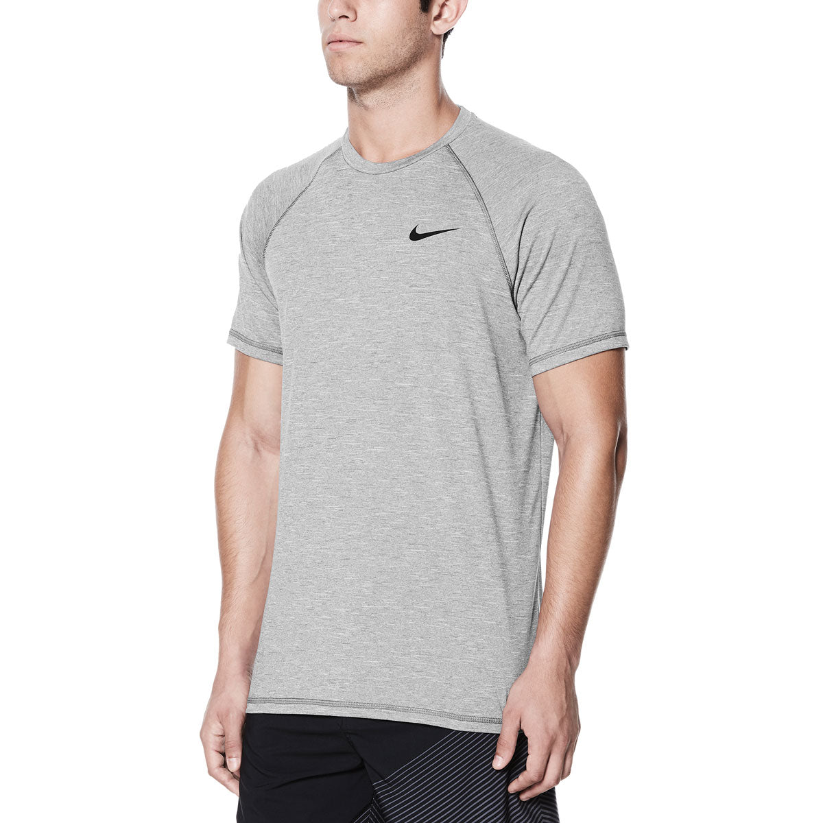 SkiPro Nike Swim Men's Hydroguard Heather Short Sleeve T-Shirt For Sale