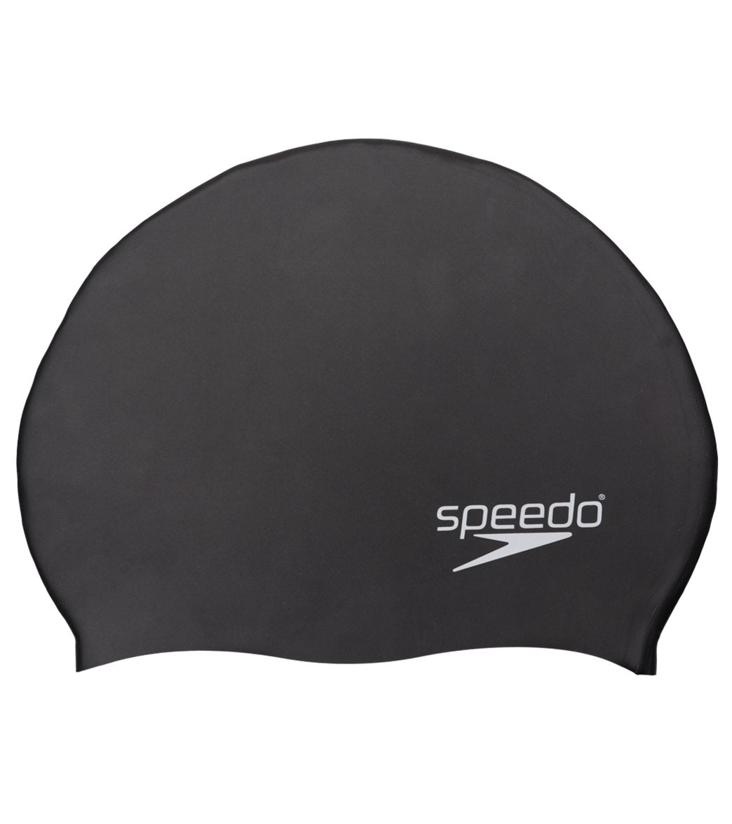 SkiPro Speedo Elastomeric Solid Silicone Swim Cap For Sale