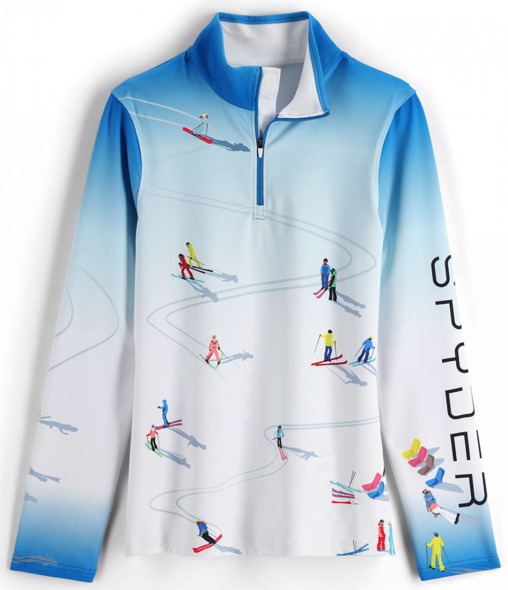 SkiPro Spyder Ladies Birds Eye 1/4 Zip Top 2023 For Sale