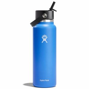 SkiPro Hydro Flask 40oz Wide Mouth Bottle with Flex Straw Cap For Sale